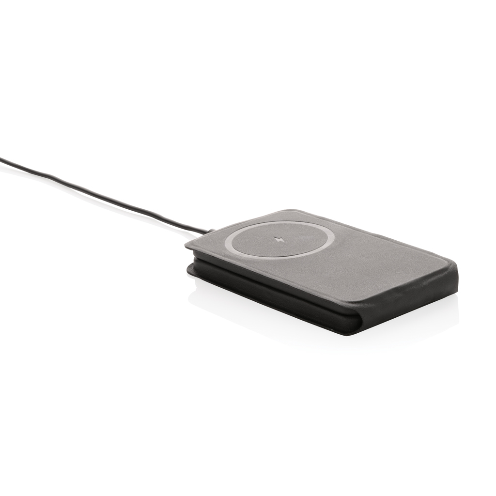 Swiss Peak Tech 3 in 1 15W caricatore wireless nero in rPlastica