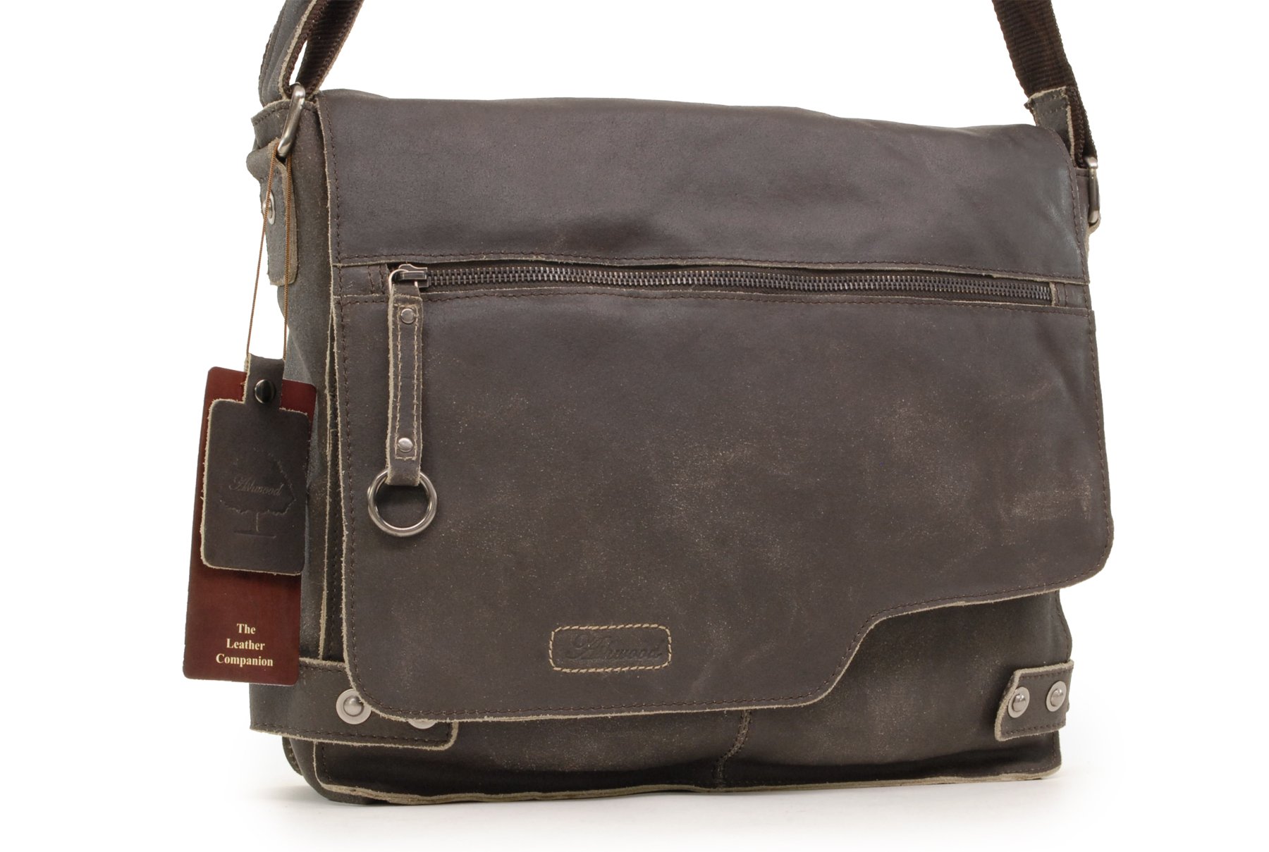 Ashwood Borse uomo e cartelle 8353 borsa a tracolla marrone in pelle
