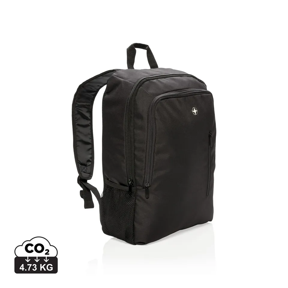 Swiss Peak zaino porta PC 17″ nero, in poliestere senza PVC