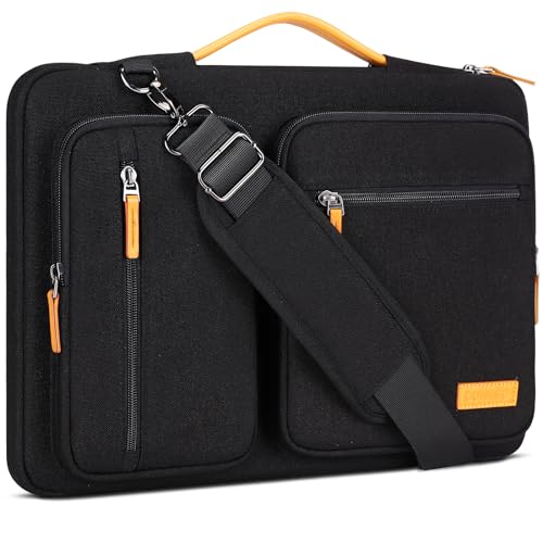 Domiso Laptop Briefcase 17,3 pollici borsa nera impermeabile