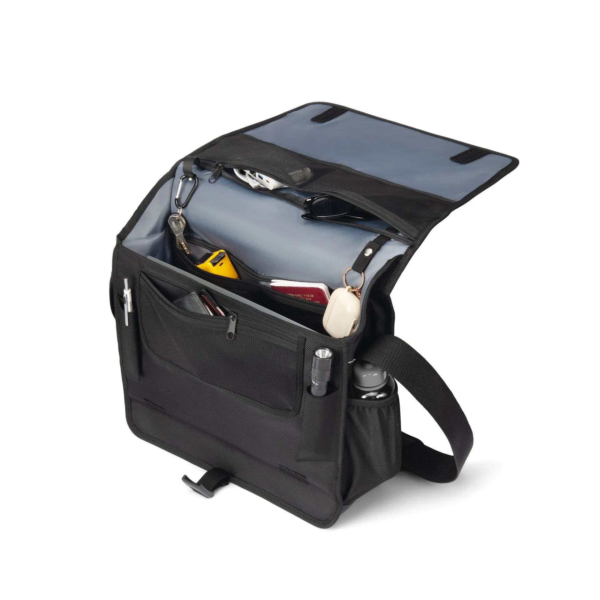 BASE XXO Laptop Bags Messenger REFLECTIVE borsa laptop nera riflettente