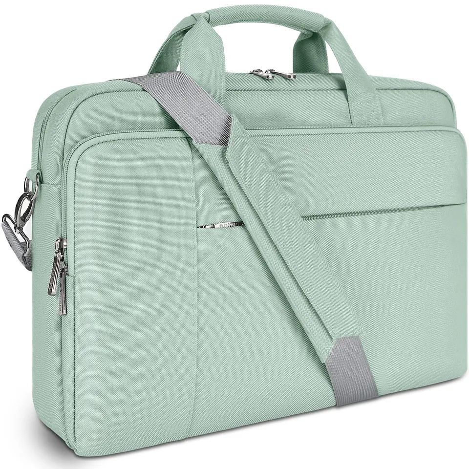 Domiso Laptop Briefcase 17,3 pollici borsa verde salvia impermeabile