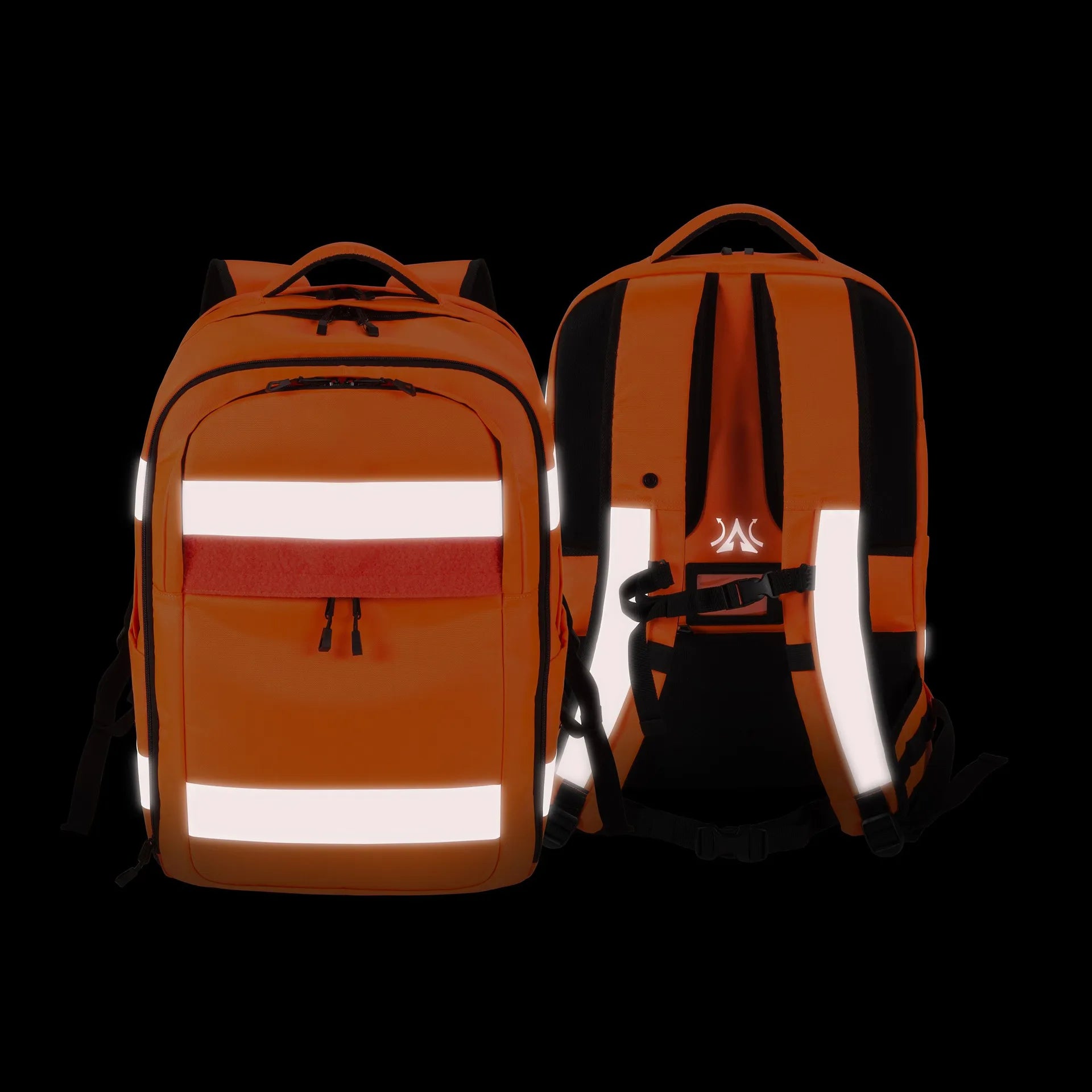 BASE XXO Zaini Backpack HI-VIS 32-38 Litre zaino 32-38 litri arancione riflettente