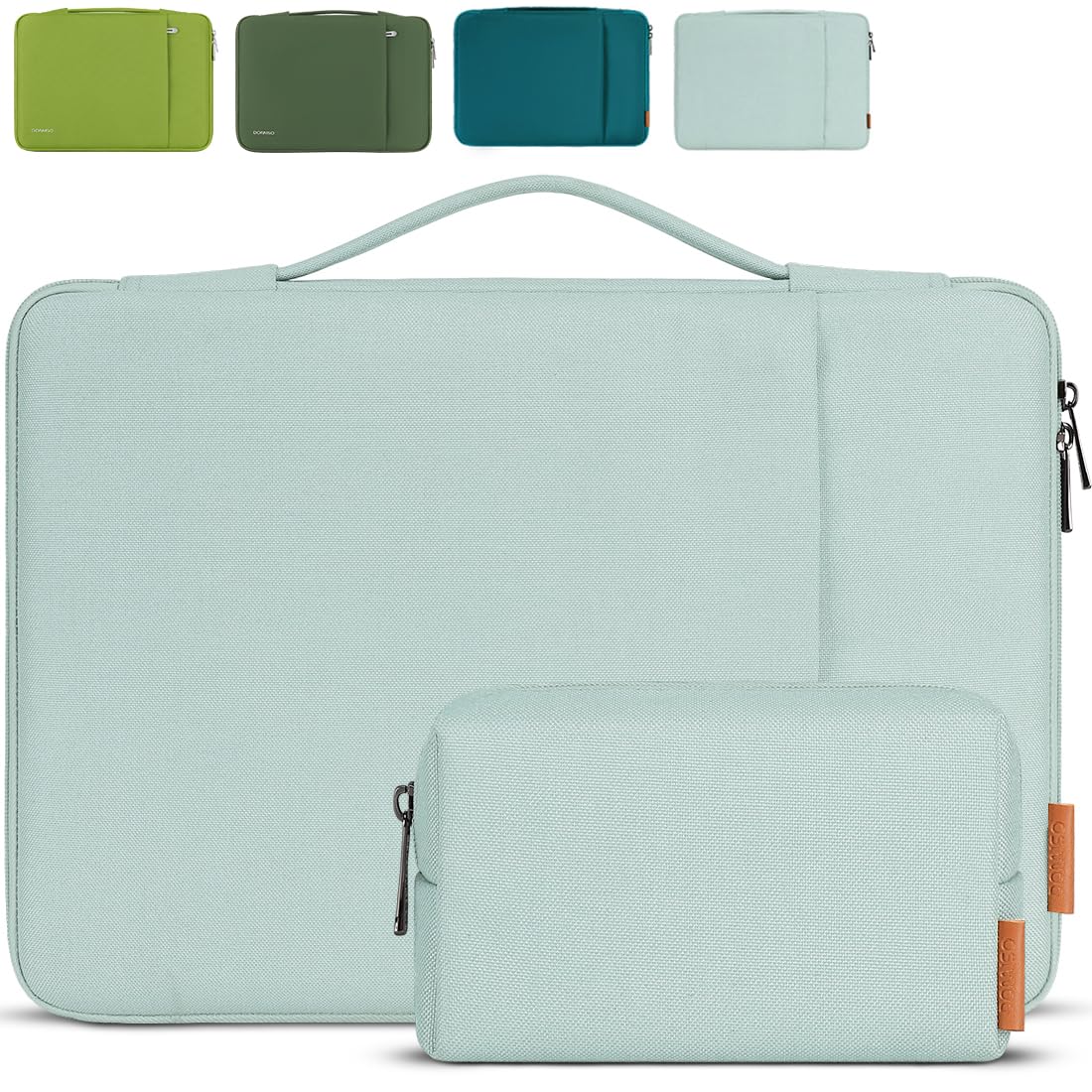 Domiso Laptop Sleeve 17,3 Pollici custodia laptop impermeabile verde menta