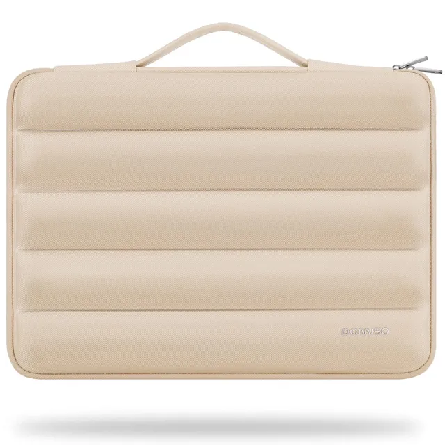 Domiso Laptop Sleeve 17,3 pollici custodia laptop beige impermeabile