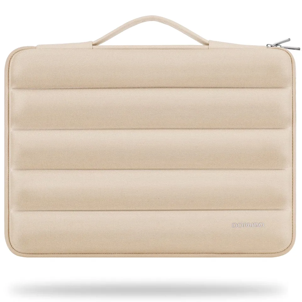 Domiso Laptop Sleeve 17,3 pollici custodia laptop beige impermeabile