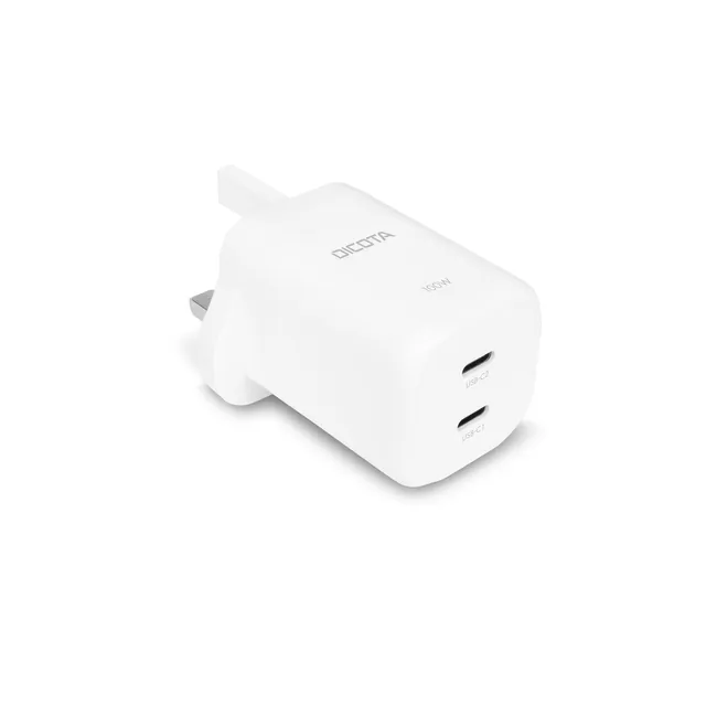 BASE XXO Power & Charging 2-port GaN Wall Charger (100W) UK caricatore da parete GaN 2 porte con cavo USB-C 1,5 m