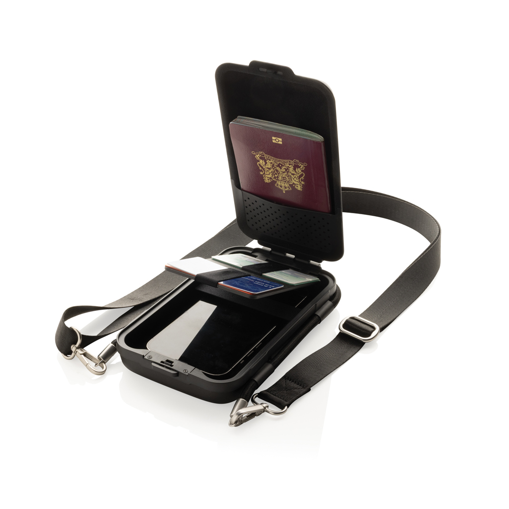 Swiss Peak Accessori da viaggio OSLO RCS custodia smartphone nera rigida