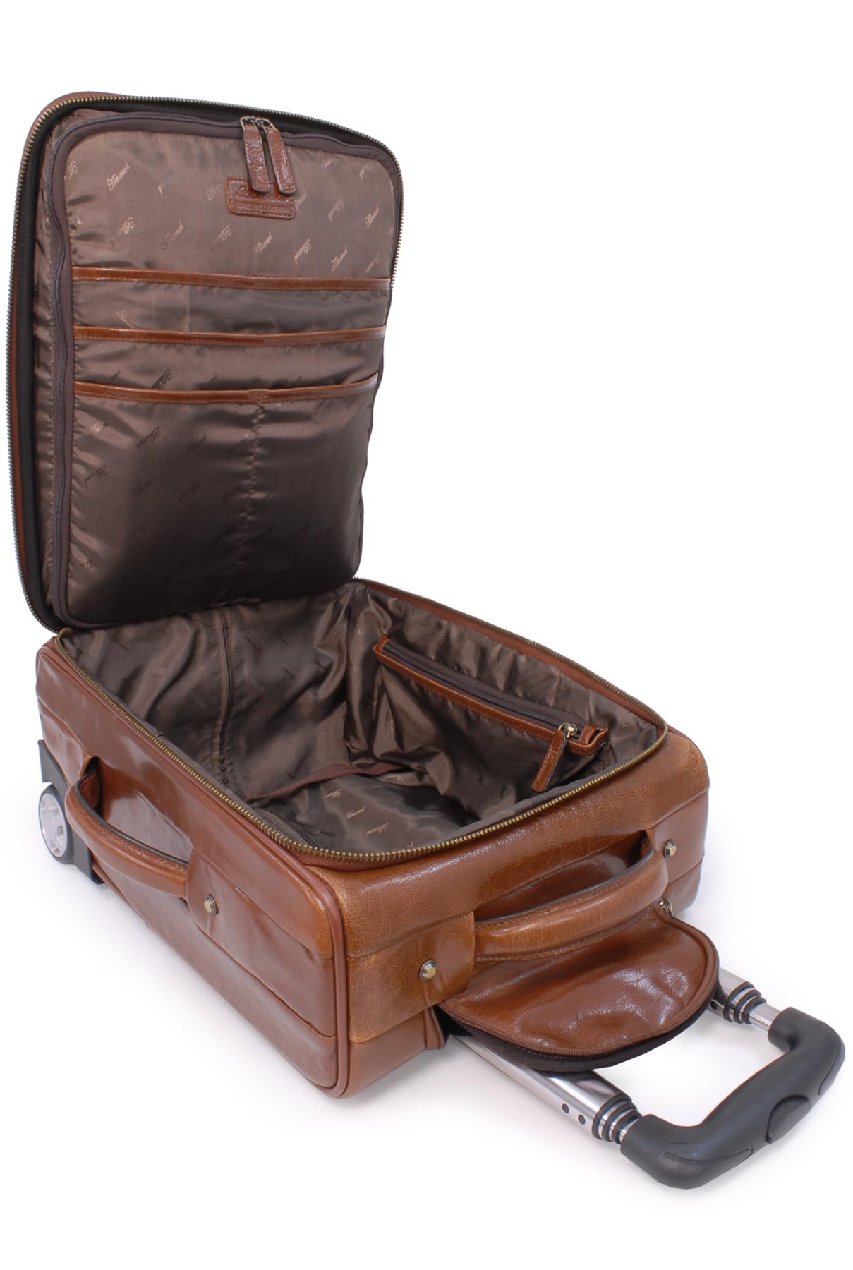 Ashwood Man Bags & Briefcases 79014 borsa messenger in pelle castagna marrone