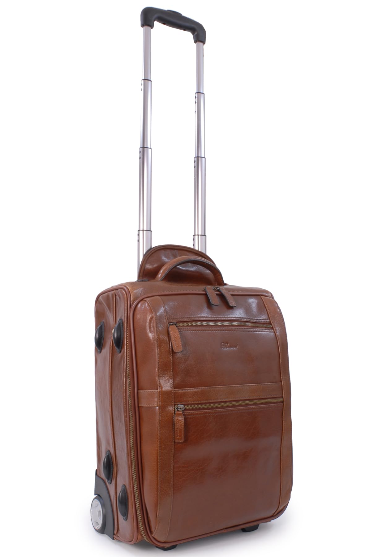 Ashwood Man Bags & Briefcases 79014 borsa messenger in pelle castagna marrone