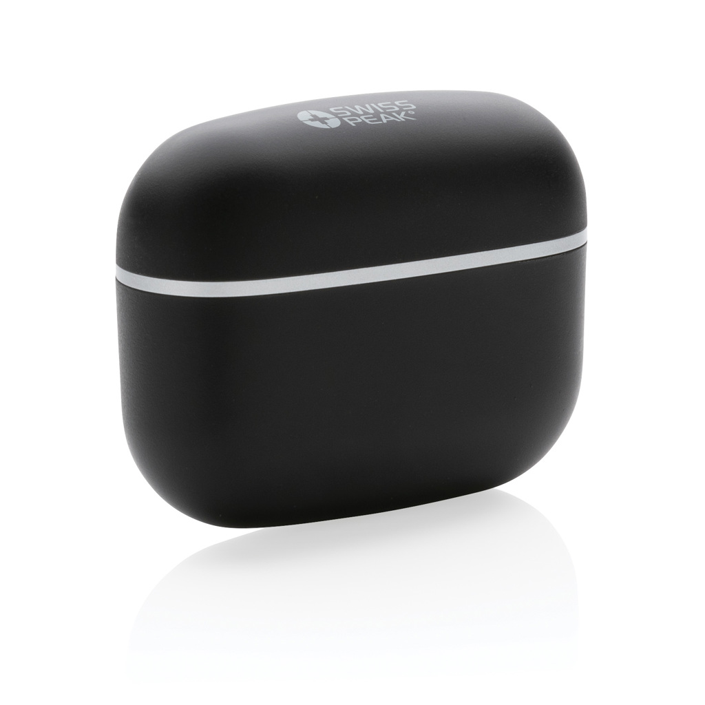 Swiss Peak Audio TWS 2.0 auricolari neri ABS riciclato RCS