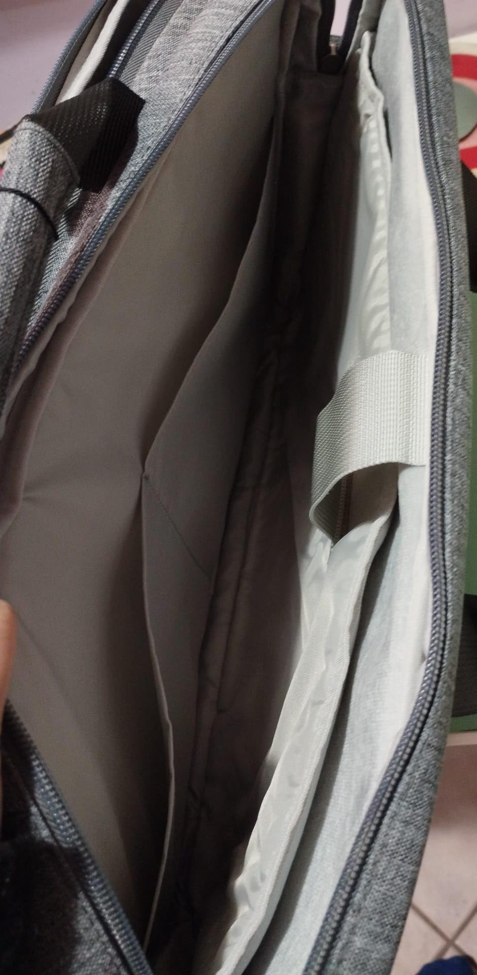 Domiso Laptop Briefcase 15,6 pollici borsa grigia impermeabile