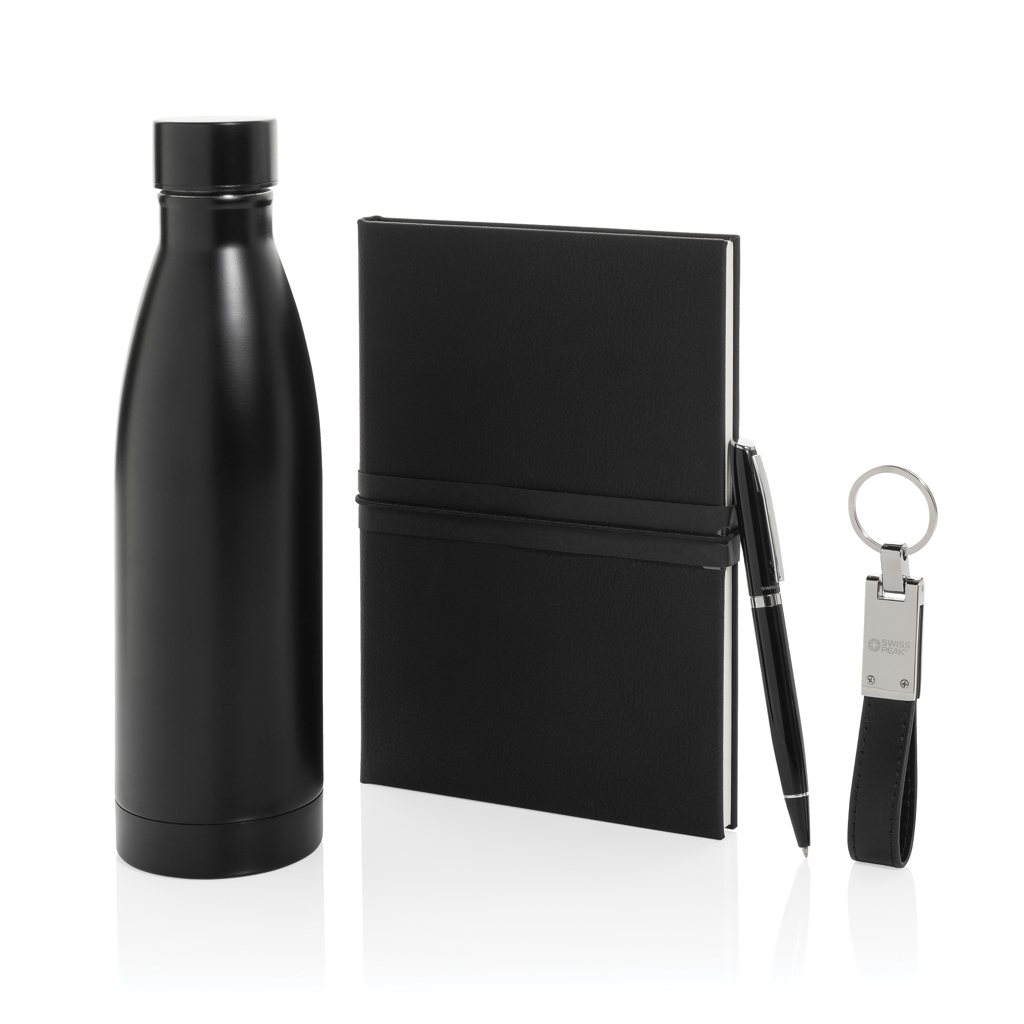 Swiss Peak Ufficio & Scrittura set regalo business deluxe con bottiglia RCS nero 480 ml