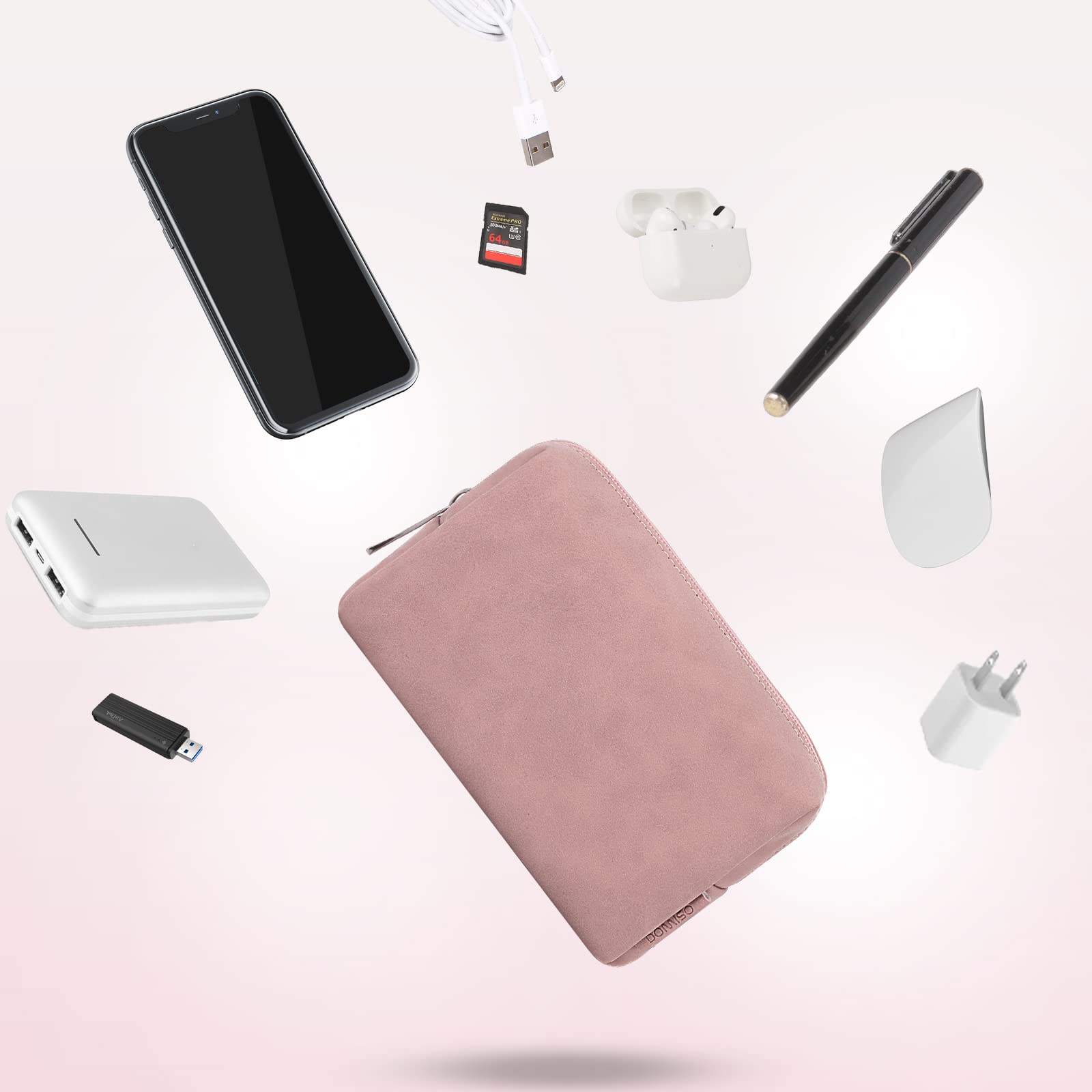 Domiso Laptop Sleeve 13,3 Pollici custodia rosa impermeabile