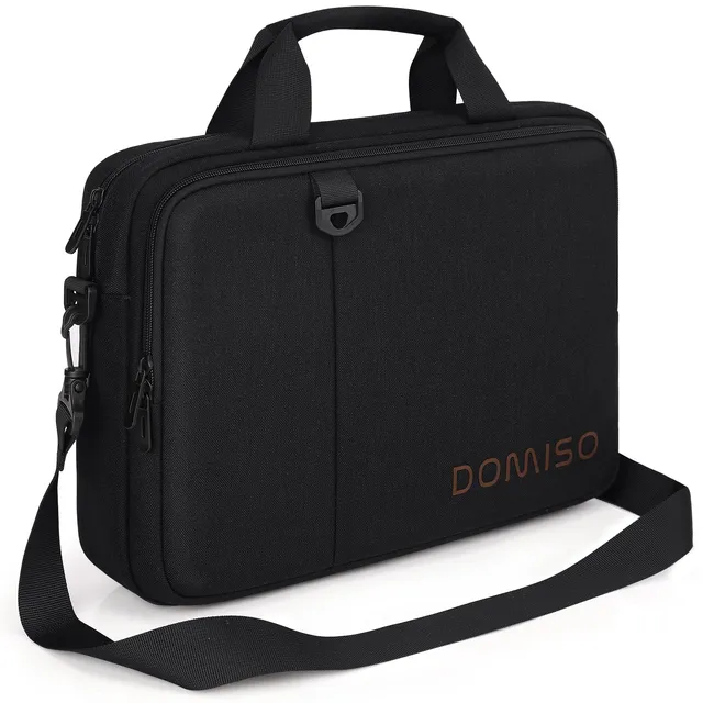 Domiso Laptop Briefcase 14 pollici borsa laptop nera impermeabile