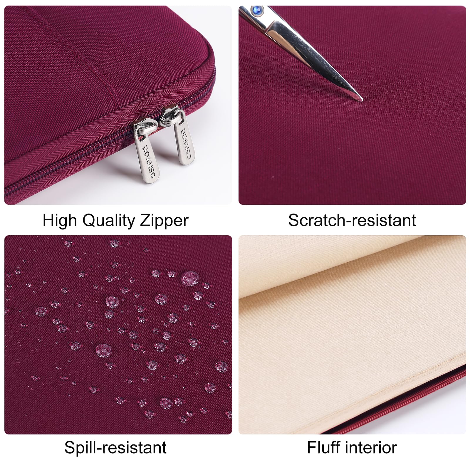 Domiso Laptop Sleeve LP09 custodia laptop 17,3 pollici grigio scuro