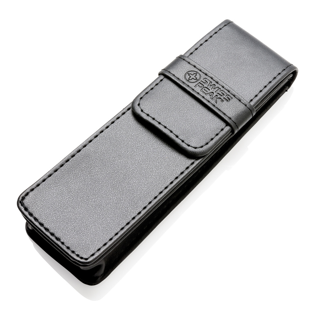 Swiss Peak set penne executive nero, roller touchscreen con refill blu