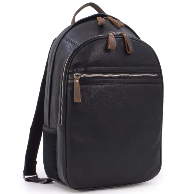 Ashwood Rucksacks 4555 zaino Nero in pelle vintage