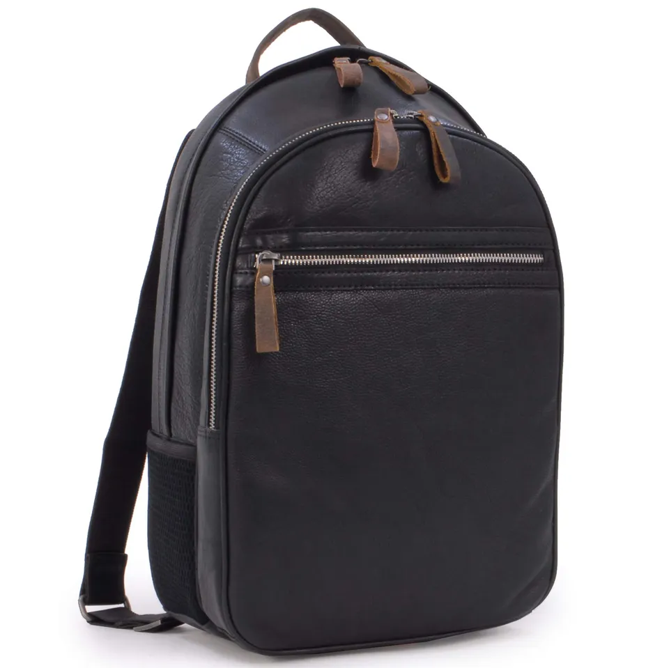 Ashwood Rucksacks 4555 zaino Nero in pelle vintage