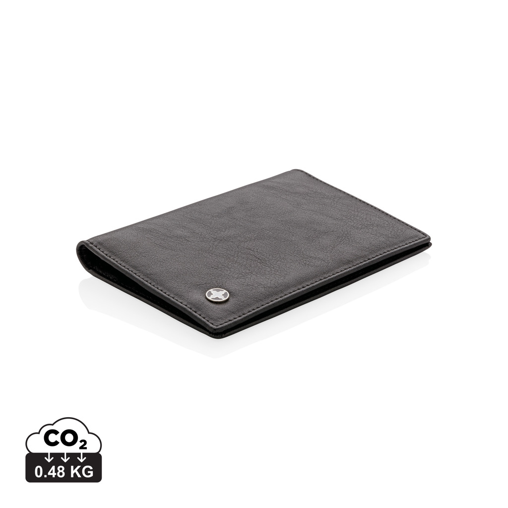 Swiss Peak Accessori da viaggio porta passaporto RFID nero PU