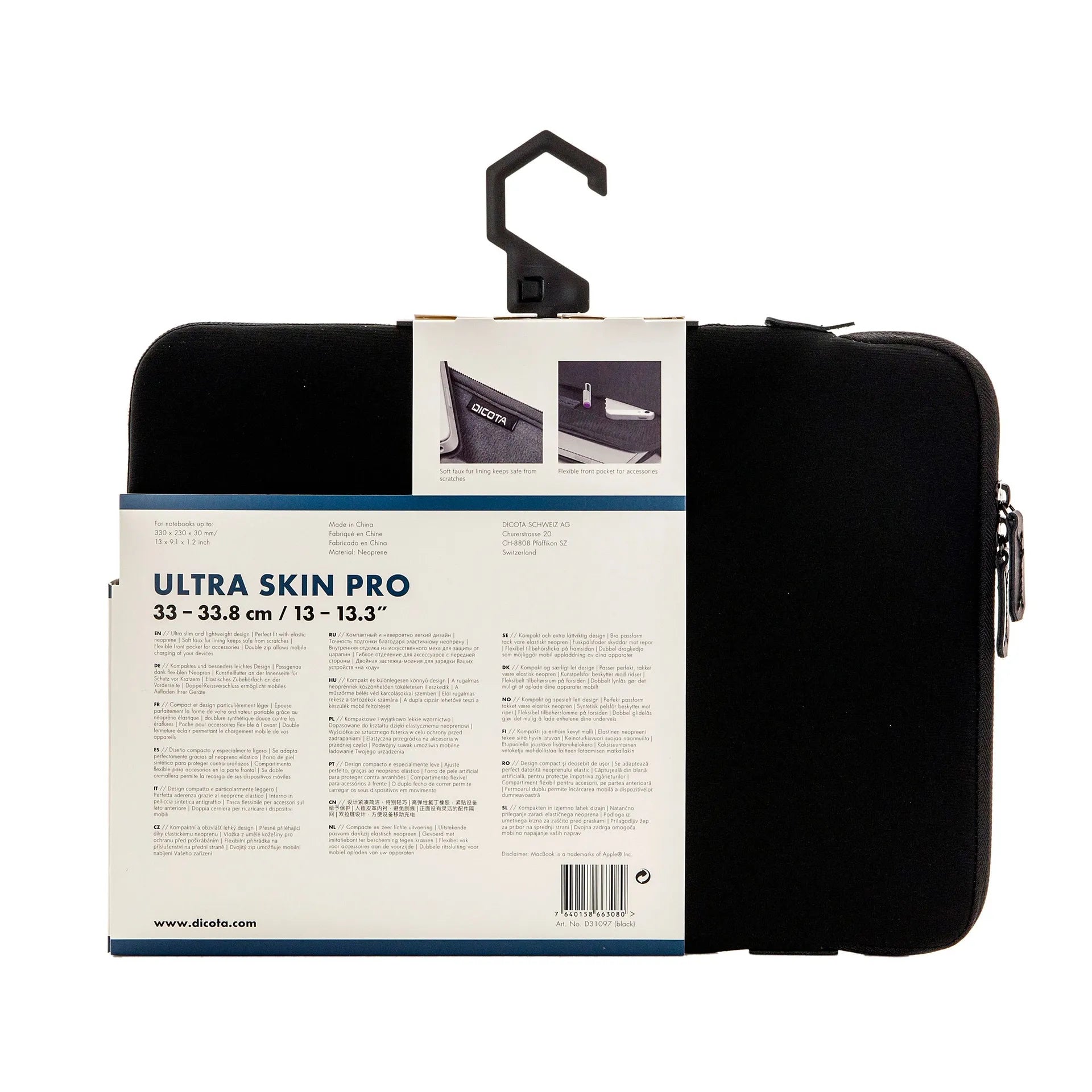 BASE XXO Sleeves Ultra Skin PRO 13-13.3 custodia laptop neoprene idrorepellente