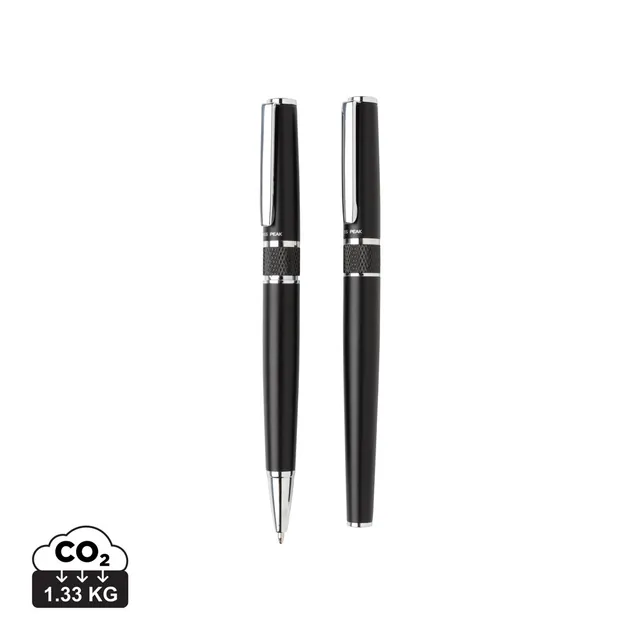 Swiss Peak Ufficio & Scrittura Set di penne Deluxe nero inchiostro blu