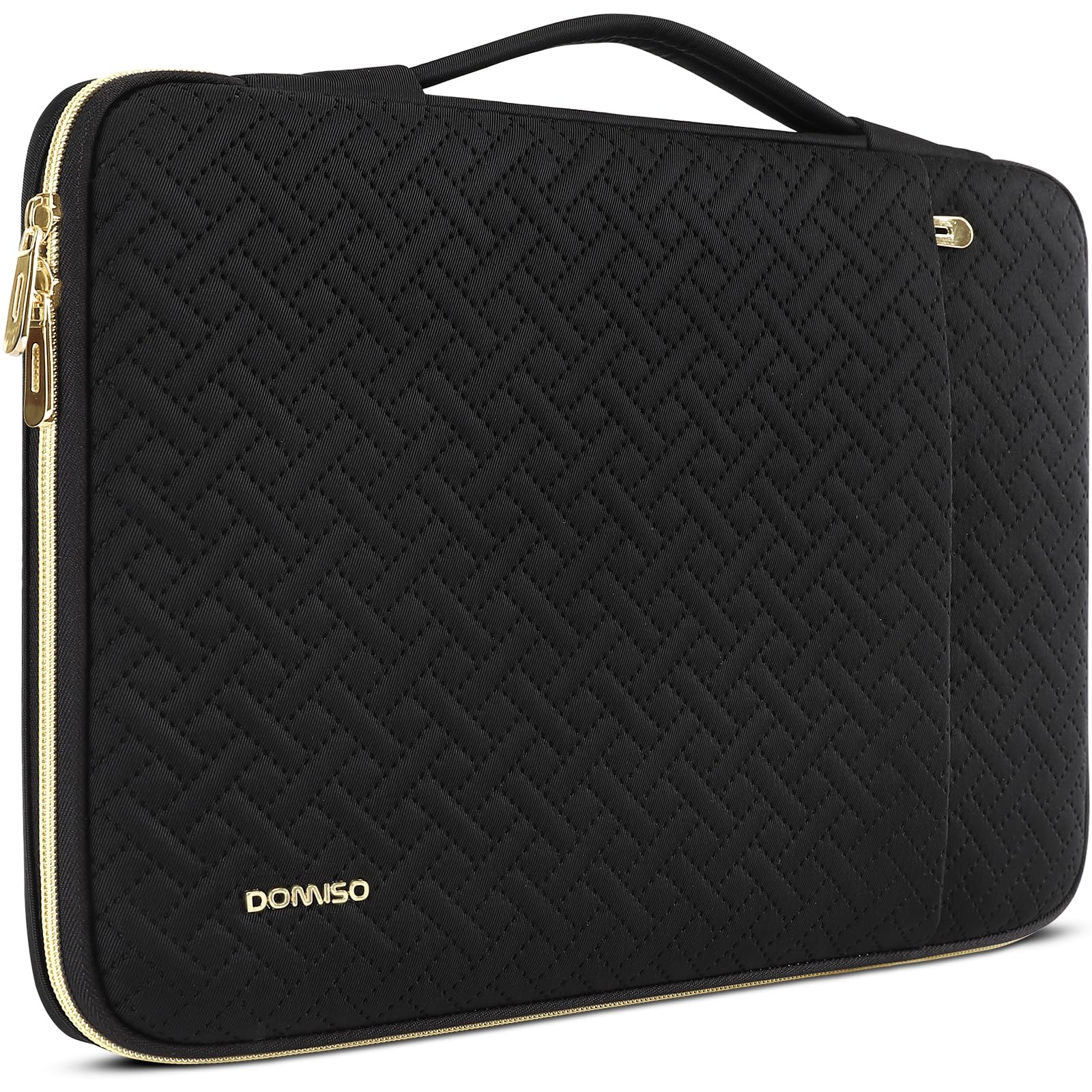 Domiso Laptop Sleeve 17,3 pollici custodia laptop nera impermeabile