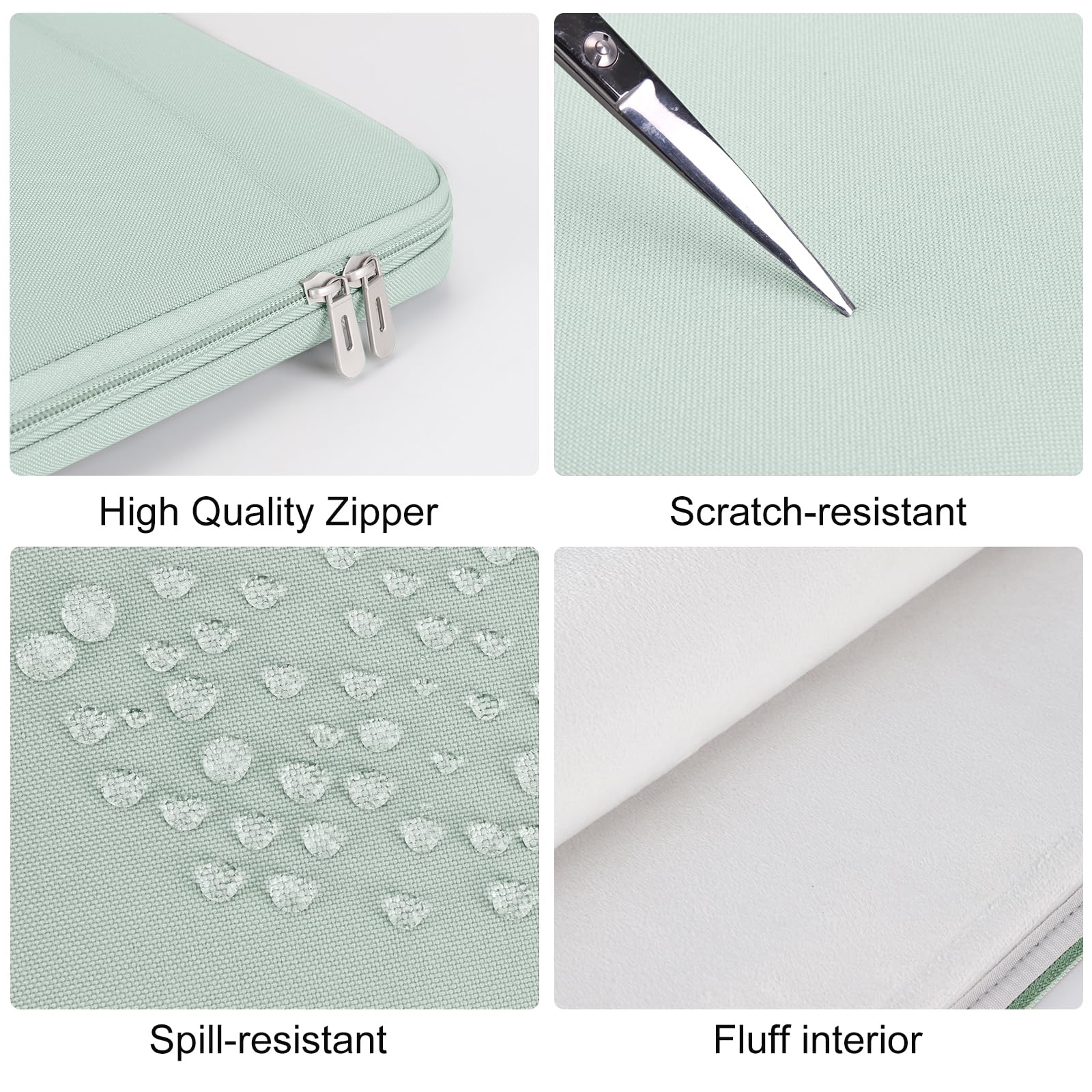 Domiso Laptop Sleeve 17,3 Pollici custodia laptop impermeabile verde