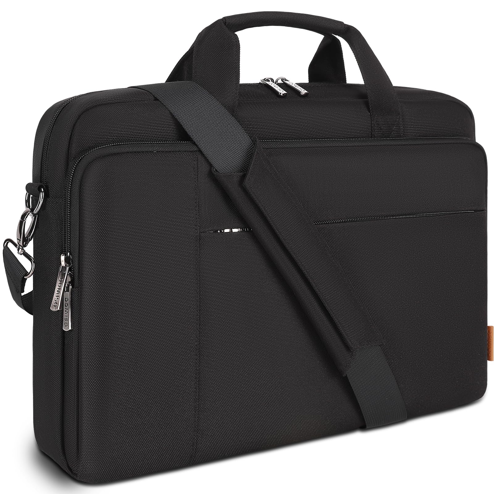 Domiso Laptop Briefcase 17,3 Pollici ventiquattrore laptop impermeabile nera