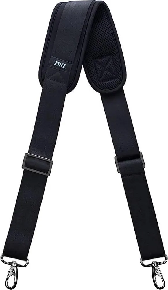 ZINZ Shoulder Pads 144,8 cm tracolla imbottita nera regolabile