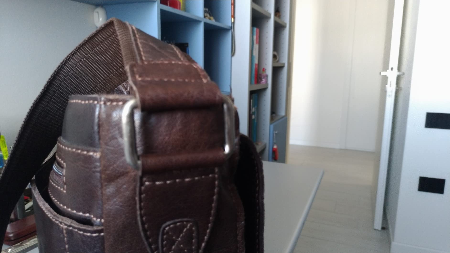 Ashwood Man Bags & Briefcases 8342 borsa a tracolla in pelle di bufalo A4