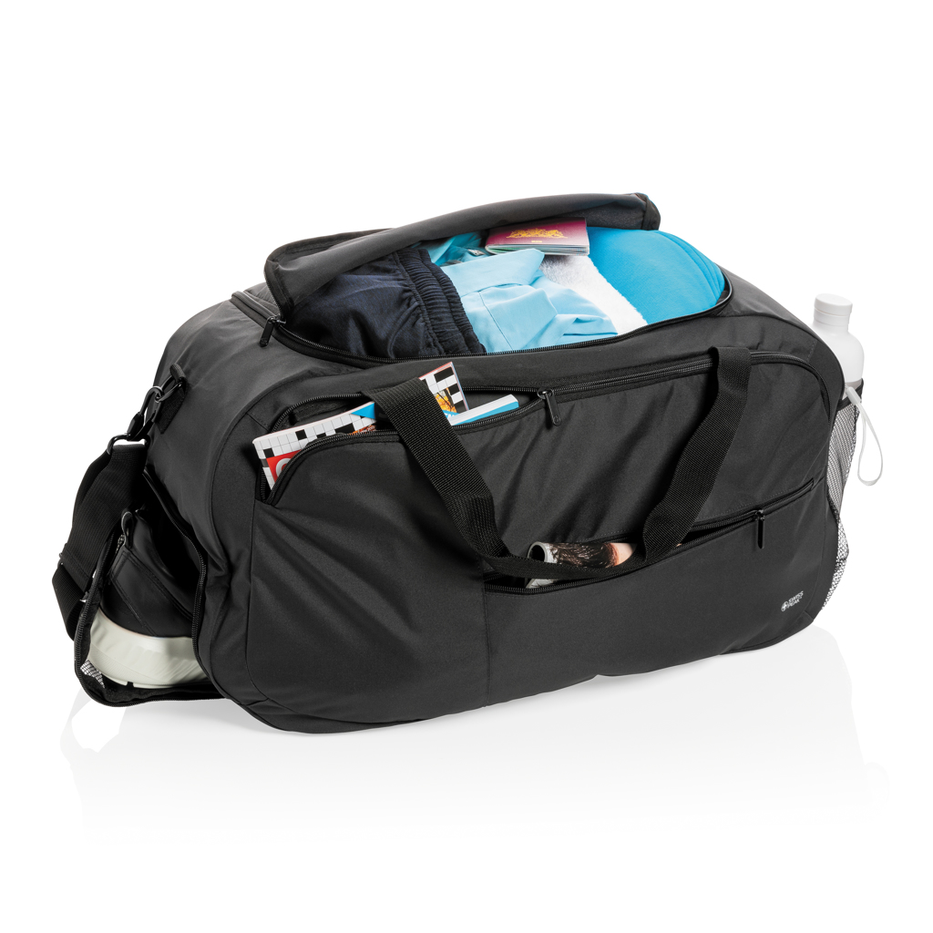 Swiss Peak Borse weekend Borsa sport in rPET AWARE™ borsone nero 31,5 bottiglie