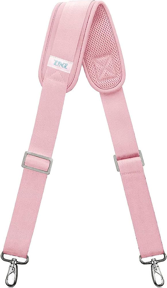 ZINZ Shoulder Pads Cinturino Regolabile con Imbottitura Fissa Spessa tracolla nera