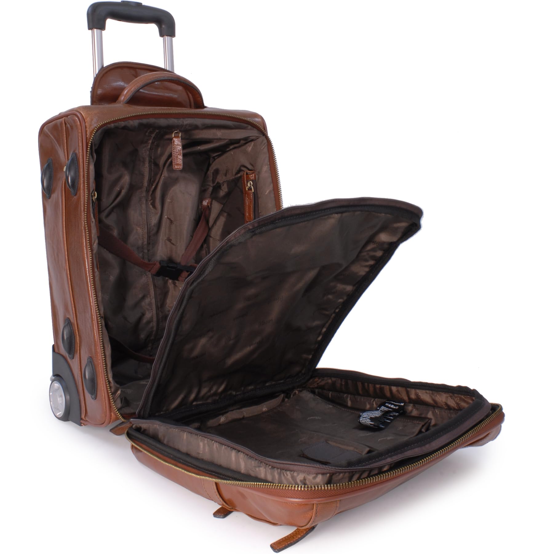 Ashwood Man Bags & Briefcases 79014 borsa messenger in pelle castagna marrone