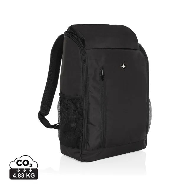 Swiss Peak Zaini Easy Access zaino PC 15,6″ nero riciclato