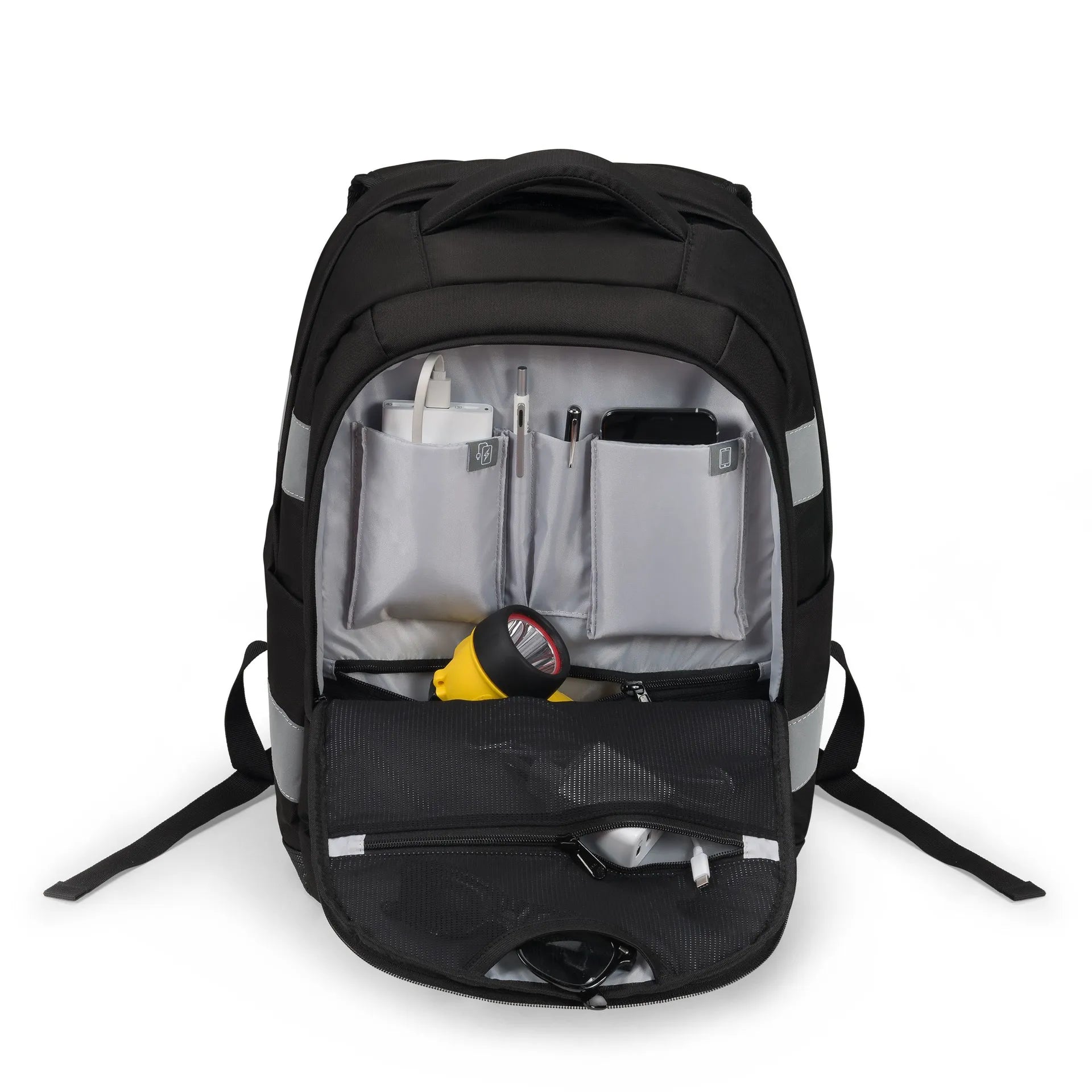 BASE XXO Backpacks REFLECTIVE 25 litre zaino nero 25 L riflettente