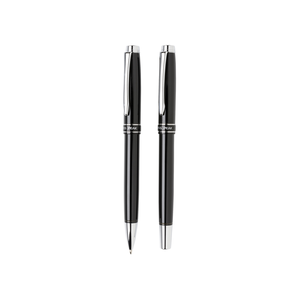 Swiss Peak Heritage set penne nero con refill da almeno 1200 m