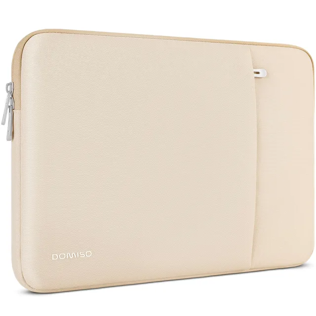 DOMISO Laptop Sleeve 17,3 pollici custodia laptop beige impermeabile