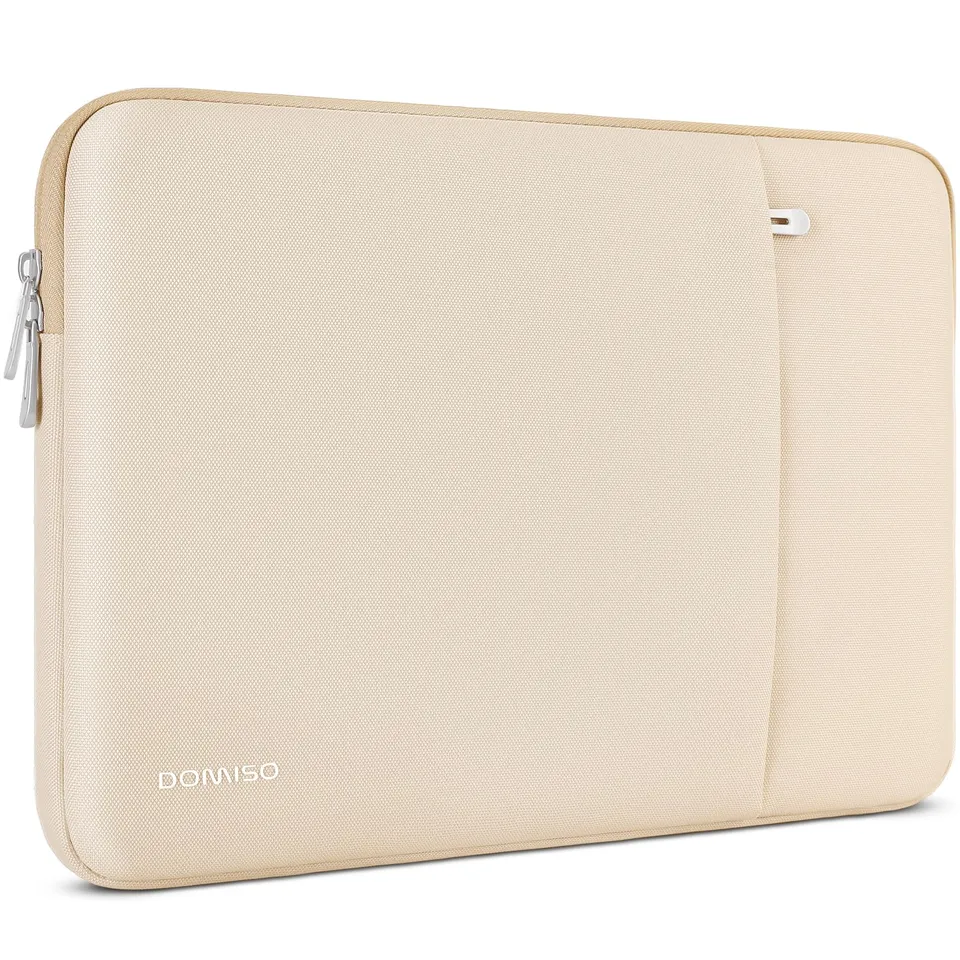 DOMISO Laptop Sleeve 17,3 pollici custodia laptop beige impermeabile
