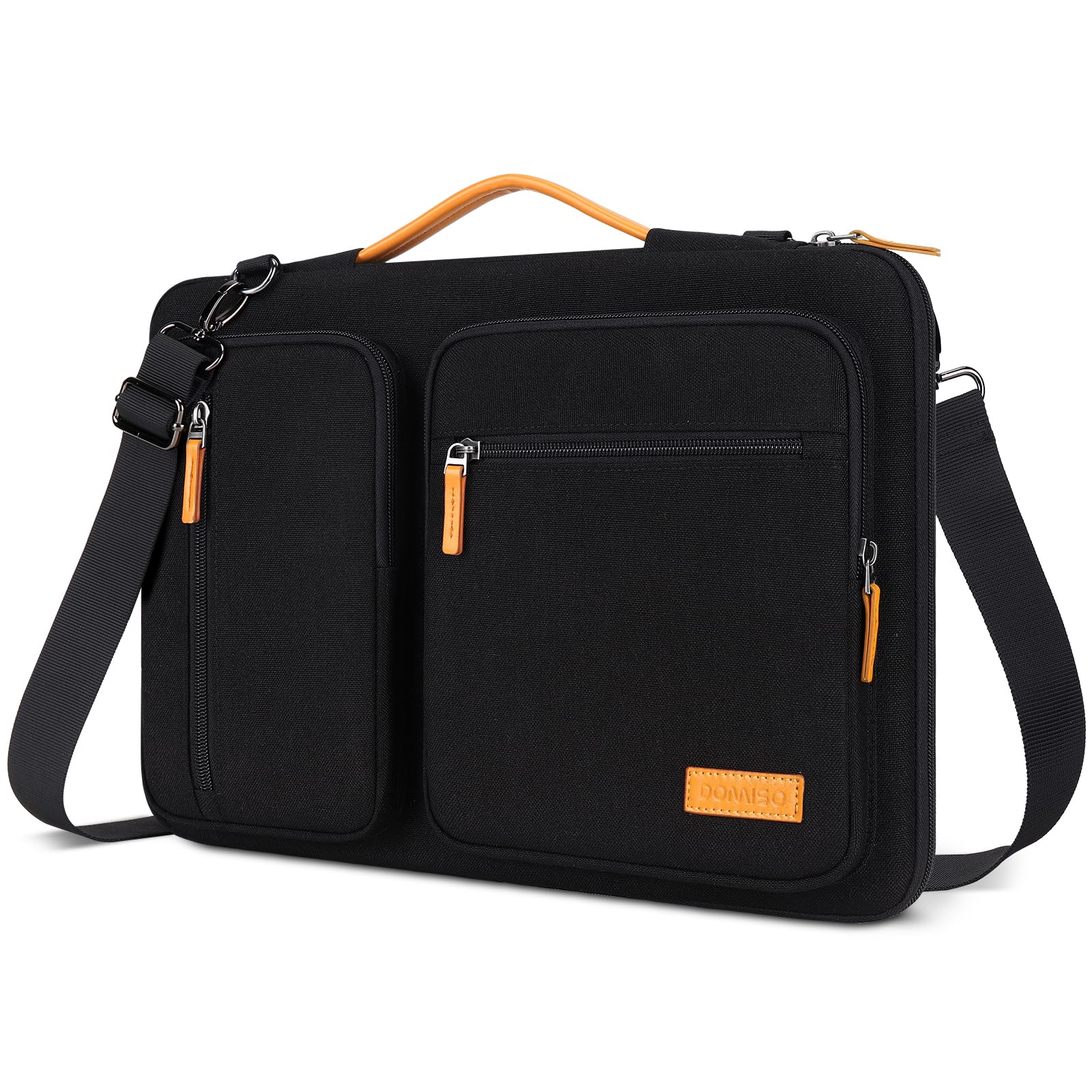 Domiso Laptop Briefcase 17,3 pollici borsa nera impermeabile