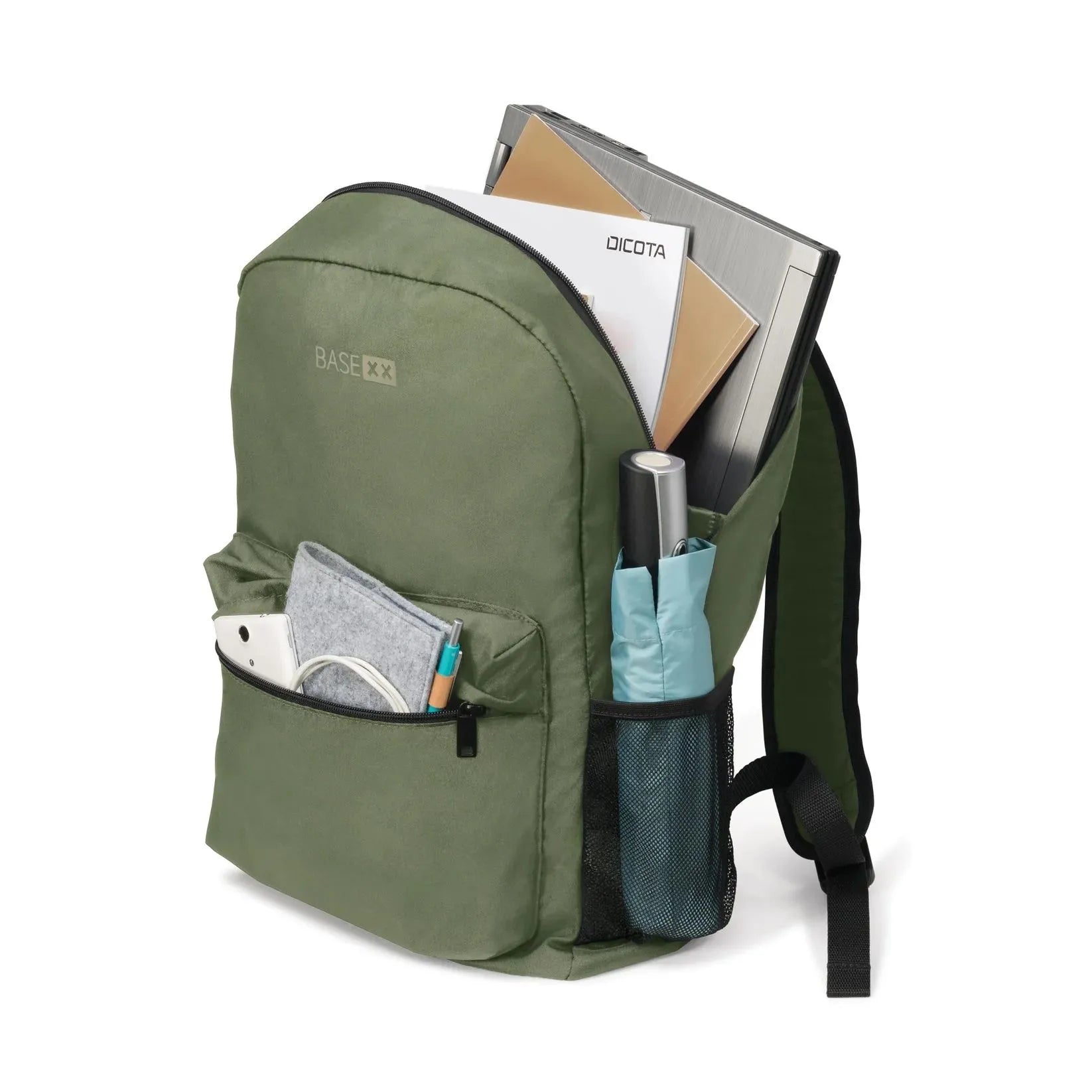 BASE XXO Backpacks BASE XX B2 15.6 Olive Green zaino 15,6 pollici verde oliva idrorepellente