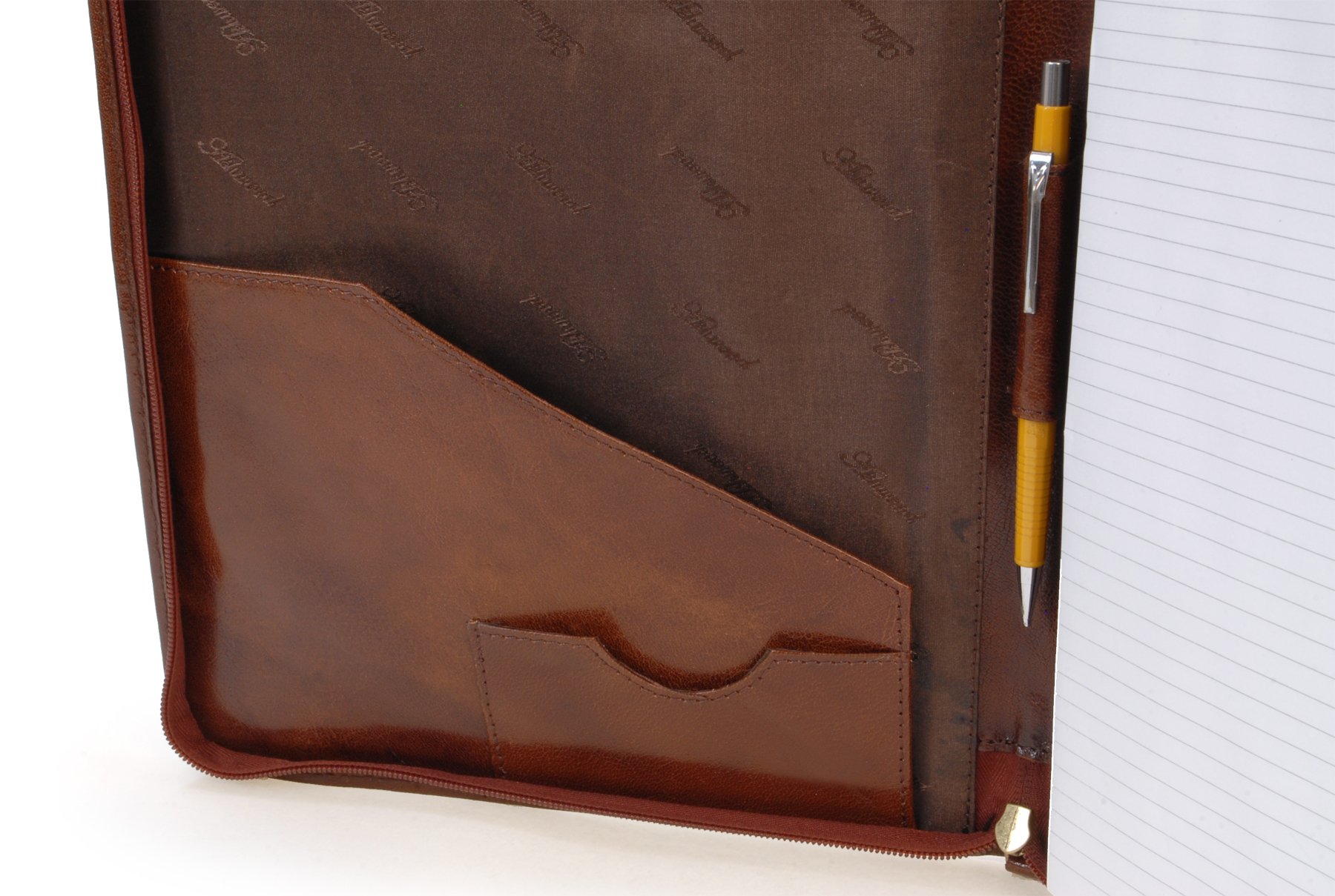 Ashwood Man Bags & Briefcases A4 Folder cartella A4 in pelle castagna marrone