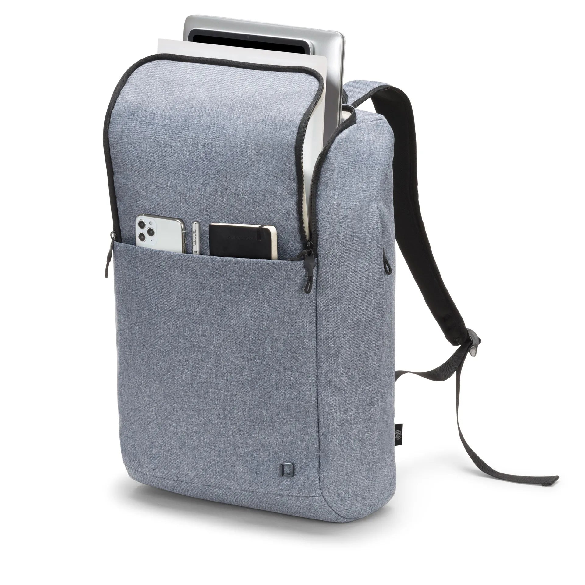 BASE XXO Backpacks Eco Backpack MOTION 13-15.6 - Blue Denim zaino laptop in rPET