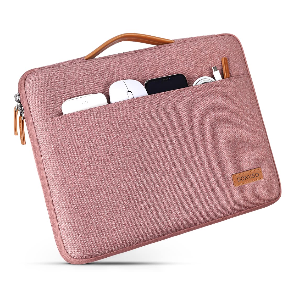 Domiso Laptop Sleeve 15.6 Pollici custodia laptop rosa impermeabile