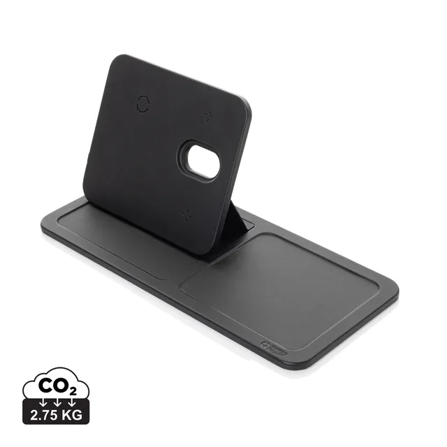 Swiss Peak Tech caricatore wireless 3 in 1 pieghevole nero RCS