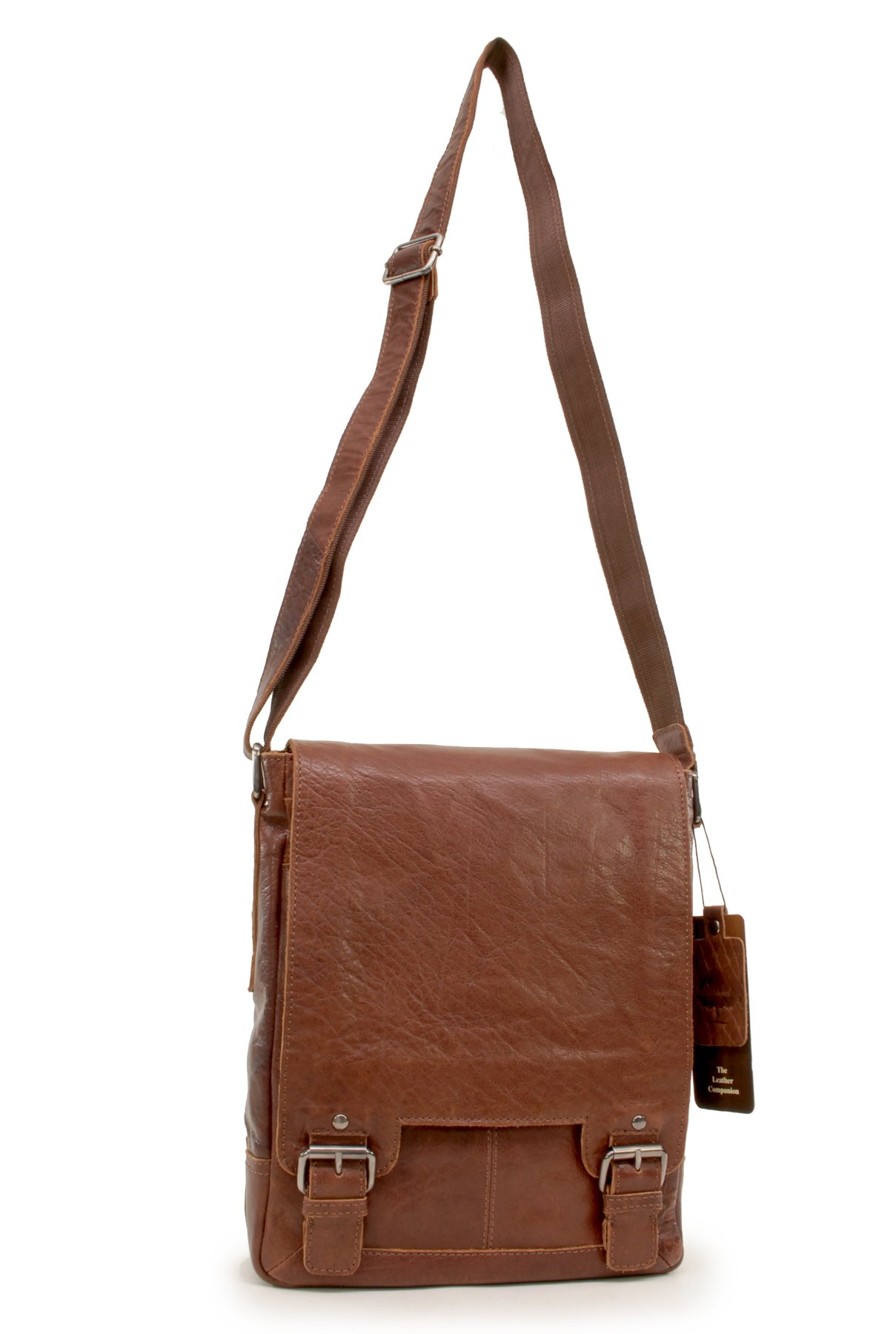 Ashwood Camden 8342 borsa a tracolla Marrone chiaro in pelle