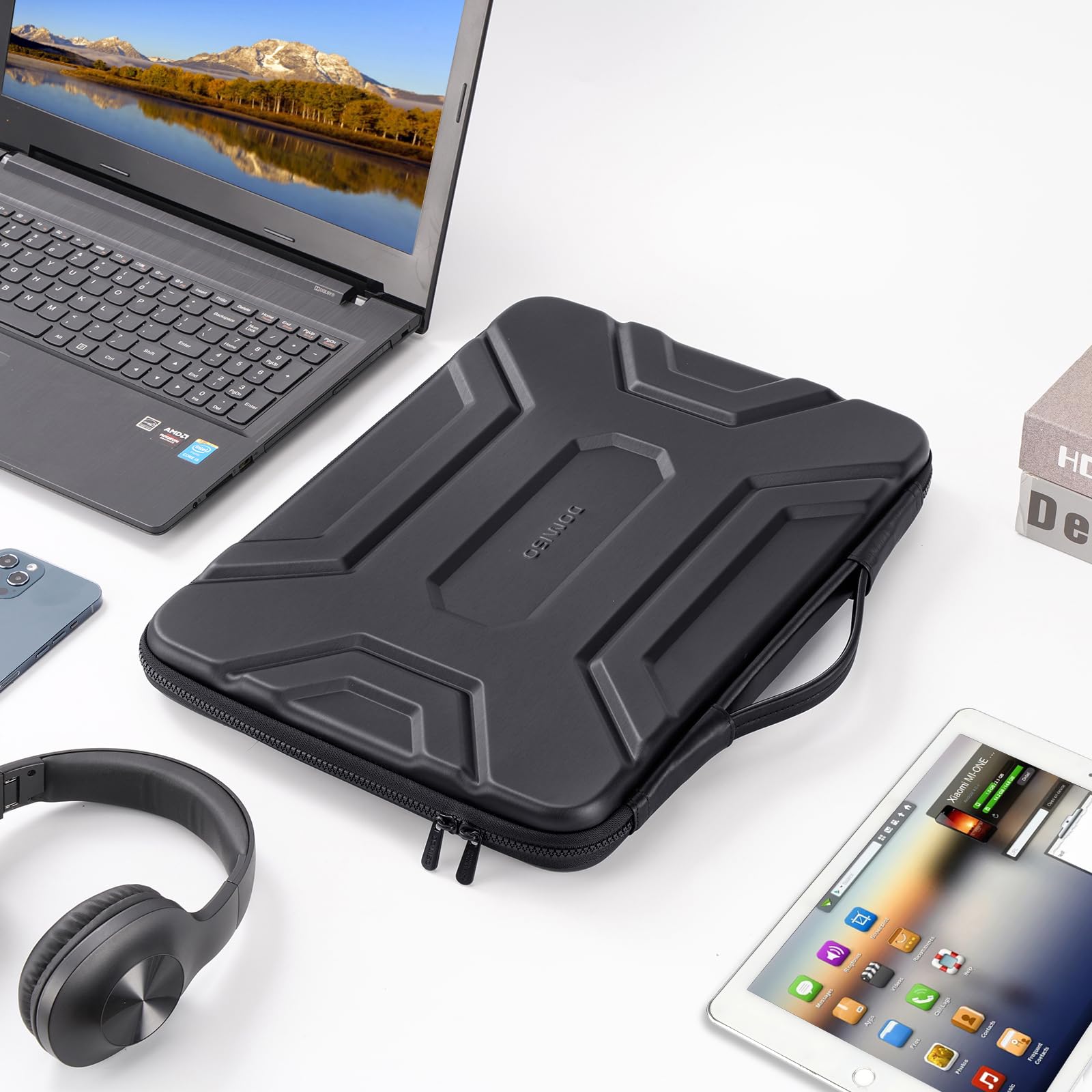 Domiso EVA Laptop Bag 13,3" custodia laptop nera antiurto