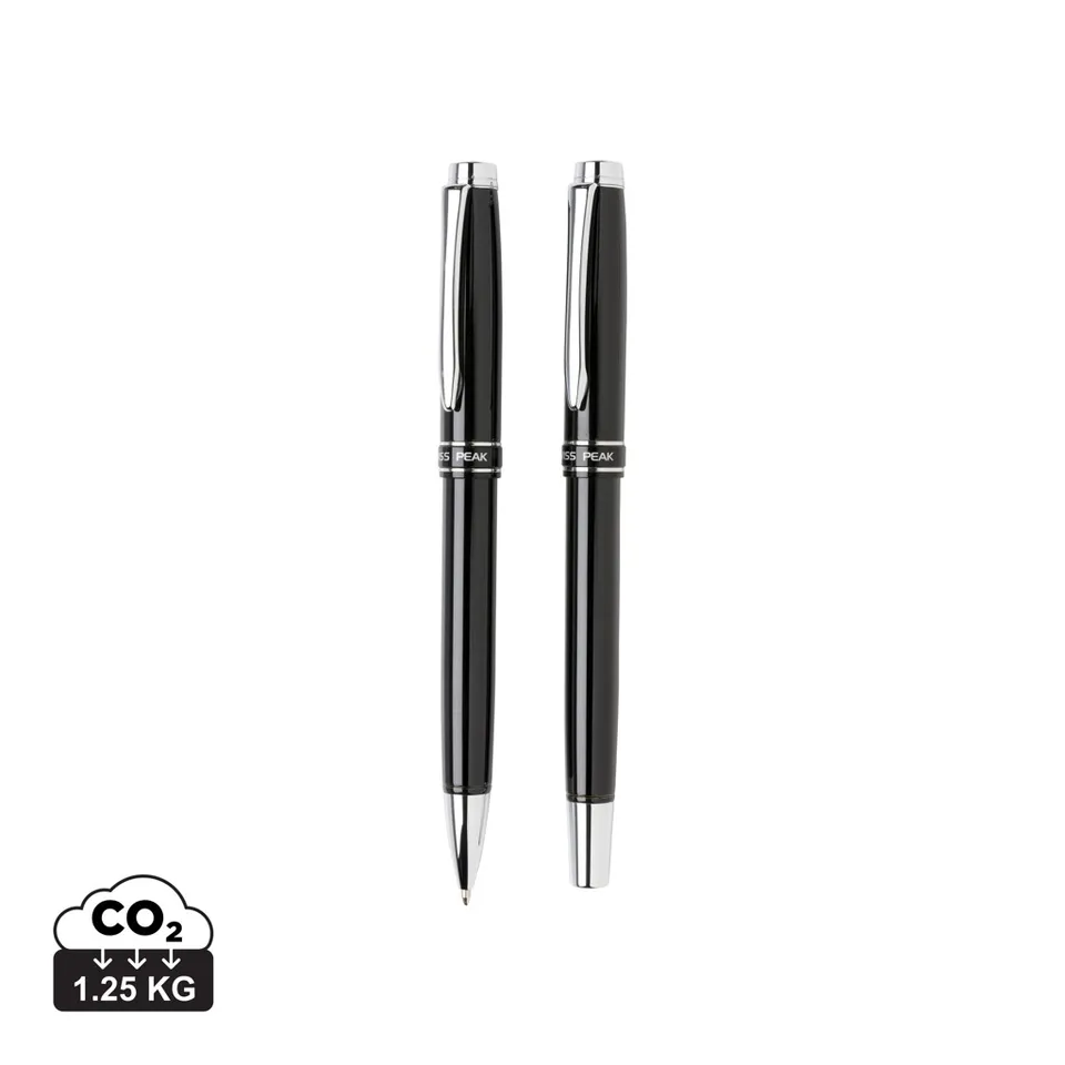 Swiss Peak Heritage set penne nero con refill da almeno 1200 m