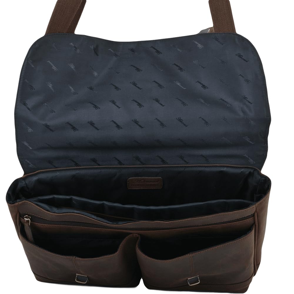 Ashwood Pelle HENRY valigetta marrone Mud in pelle