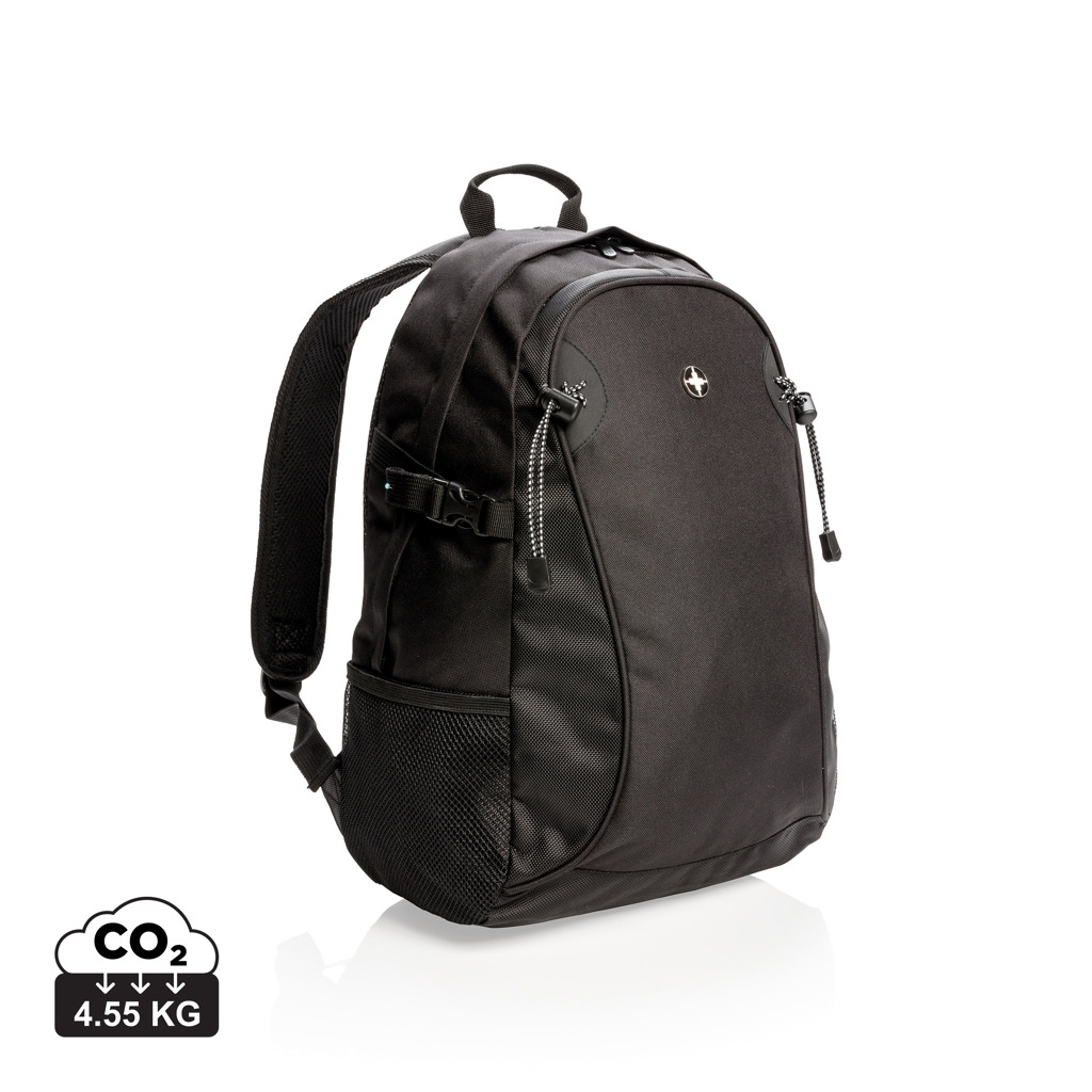 Swiss Peak Zaini Zaino outdoor nero 20 L schienale imbottito